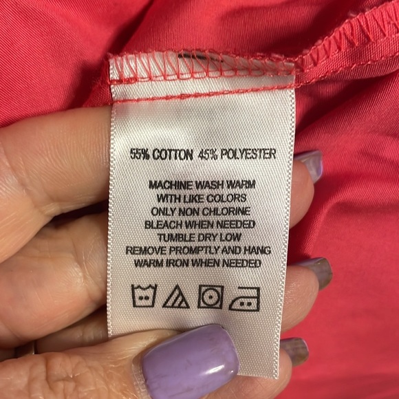 FOXCROFT APPLESEED’S women’s Classic Fit Camp shirt button front bright pink 16 - Picture 10 of 14